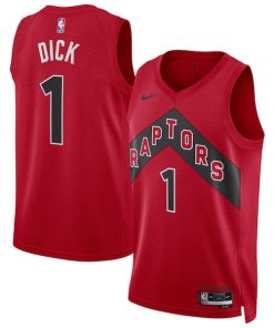 Gradey Dick Toronto Raptors Nike Unisex Swingman Player Jersey - Icon Edition - Red
