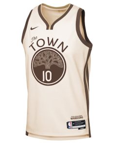 Alternative view of Jimmy Butler III Golden State Warriors Nike Youth 2025/26 City Edition Swingman Jersey - Tan
