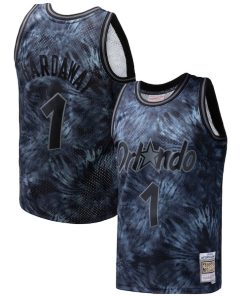 Penny Hardaway Orlando Magic Hardwood Classics 1984/85 Tie-Dye Swingman Jersey - Black