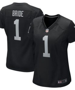 Number 1 Bride Las Vegas Raiders Nike Women's Game Jersey - Black