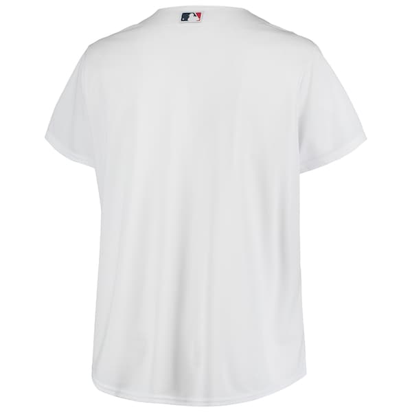 St. Louis Cardinals Women's Plus Size Home Replica Team Jersey - White - Image 3