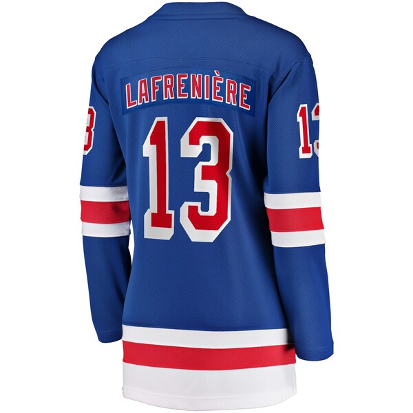 Alexis Lafreni¨¨re New York Rangers Women's Breakaway Player Jersey - Blue - Image 3