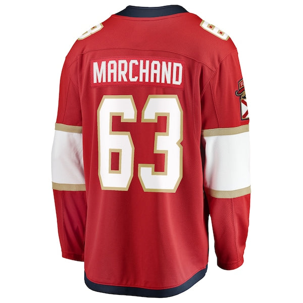 Brad Marchand Florida Panthers 2025 Stanley Cup Champions Breakaway Jersey - Red - Image 3