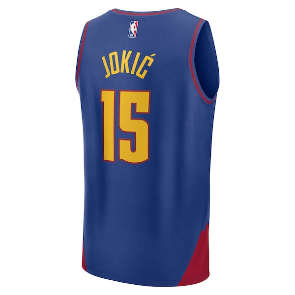 Nikola Jokic Denver Nuggets Youth Fast Break Replica Player Jersey - Statement Edition - Blue - Image 3
