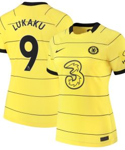 Romelu Lukaku Chelsea Nike Women's 2021/22 Away Replica Player Jersey - Yellow