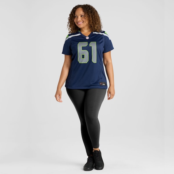 Jalen Sundell Seattle Seahawks Nike Women's Team Game Jersey - College Navy - Image 6