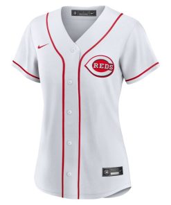 Alternative view of Hunter Greene Cincinnati Reds Nike Women's Home Replica Jersey - White