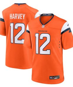 RJ Harvey Denver Broncos Nike Team Game Jersey -  Orange