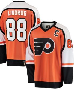 Eric Lindros Philadelphia Flyers  Premier Breakaway Retired Player Jersey - Orange