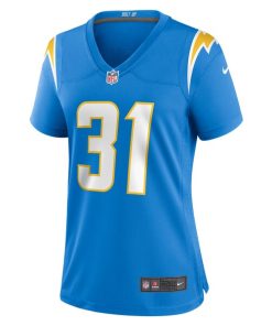 Alternative view of Nick Niemann Los Angeles Chargers Nike Women's Game Player Jersey - Powder Blue