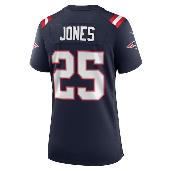 Marcus Jones New England Patriots Nike Women's Game Player Jersey - Navy - Image 3