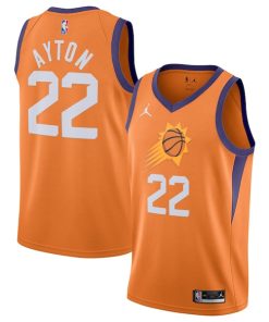 Deandre Ayton Phoenix Suns Jordan Brand 2020/21 Swingman Jersey - Statement Edition - Orange