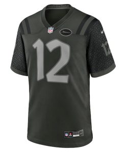 Alternative view of Joe Namath New York Jets Nike 2025 Rivalries Collection Retired Player Game Jersey - Gotham Green