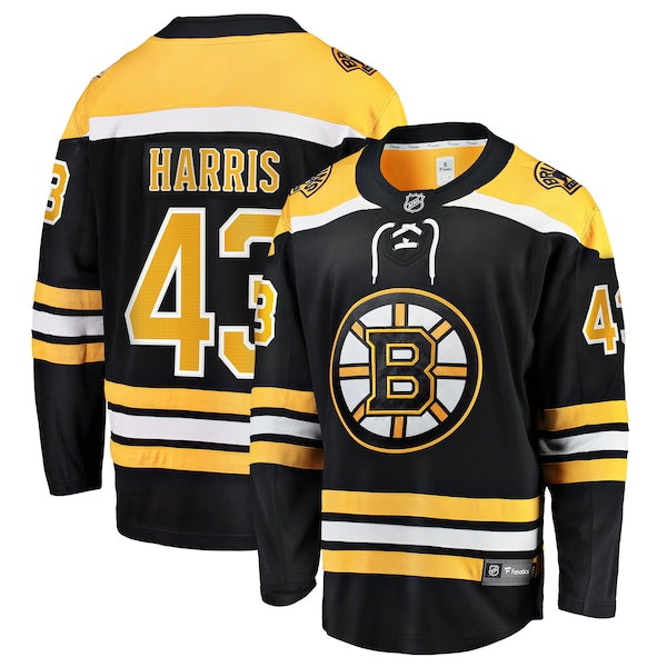 Jordan Harris Boston Bruins Home Breakaway Jersey - Black
