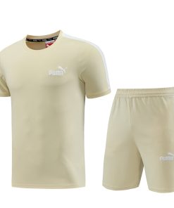 Puma Short Sleeve Training Jersey Set-PD01- Apricot