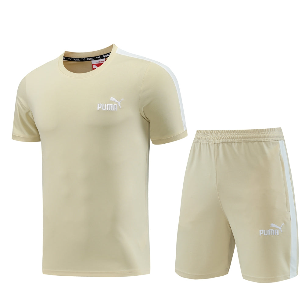 Puma Short Sleeve Training Jersey Set-PD01- Apricot