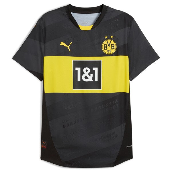 Borussia Dortmund Puma 2024/25 Away Authentic Jersey - Black - Image 2