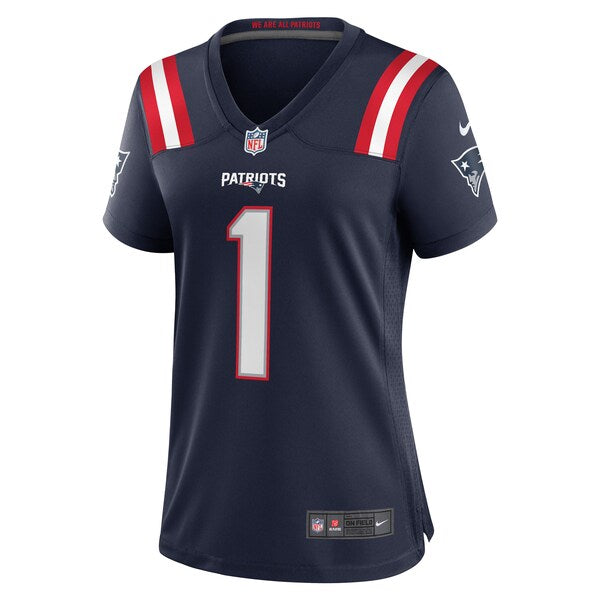 Number 1 Bride New England Patriots Nike Women's Game Jersey - Navy - Image 2