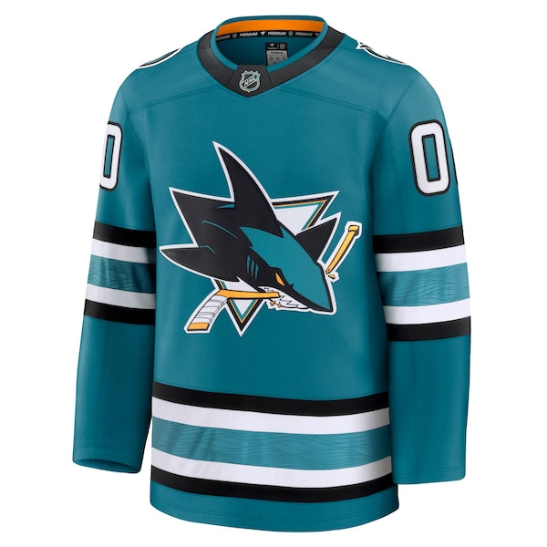 San Jose Sharks Home Premium Custom Jersey - Teal - Image 2