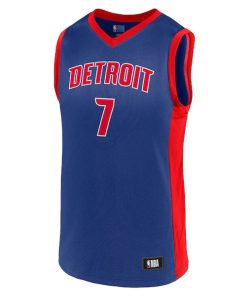 Alternative view of Men's Killian Hayes Blue Detroit Pistons Team Player Jersey