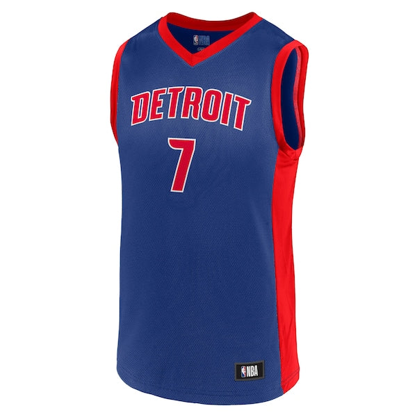 Men's Killian Hayes Blue Detroit Pistons Team Player Jersey - Image 2