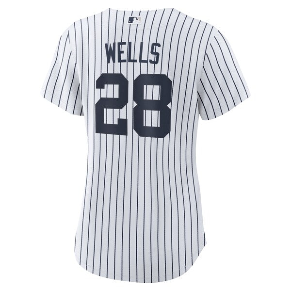Austin Wells New York Yankees Nike Women's Home Replica Jersey - White - Image 3