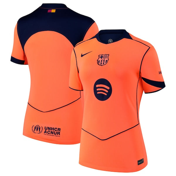 Barcelona Nike Women's 2025/26 Third Replica Jersey - Orange/Gold - Image 2