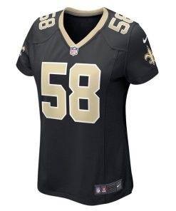 Alternative view of Eric Wilson New Orleans Saints Nike Women's Game Player Jersey - Black