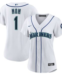 Seattle Mariners Nike Women's #1 Mom Home Replica Jersey - White