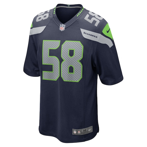 Derick Hall Seattle Seahawks Nike Game Jersey - College Navy - Image 2