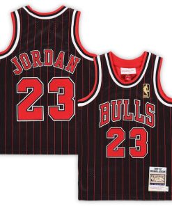 Michael Jordan Chicago Bulls Toddler 1996/97 Hardwood Classics Authentic Jersey - Black/Red/White