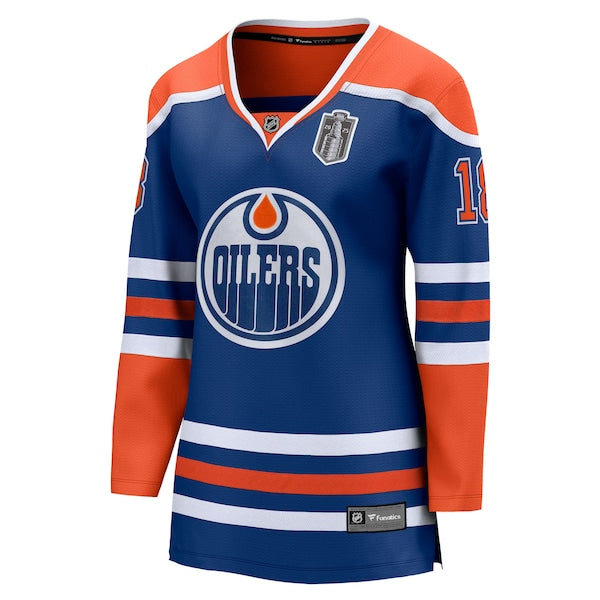 Zach Hyman Edmonton Oilers Women's 2025 Stanley Cup Final Home Breakaway Jersey - Royal - Image 2