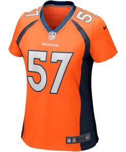 Alternative view of Tom Jackson Denver Broncos Nike Women's Game Retired Player Jersey - Orange