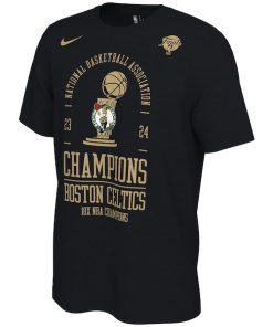 Alternative view of Boston Celtics Nike 18-Time NBA Finals Champions Locker Room T-Shirt - Black