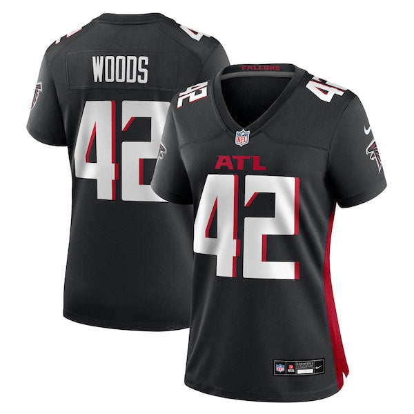 Josh Woods Atlanta Falcons Nike Women's Team Game Jersey - Black