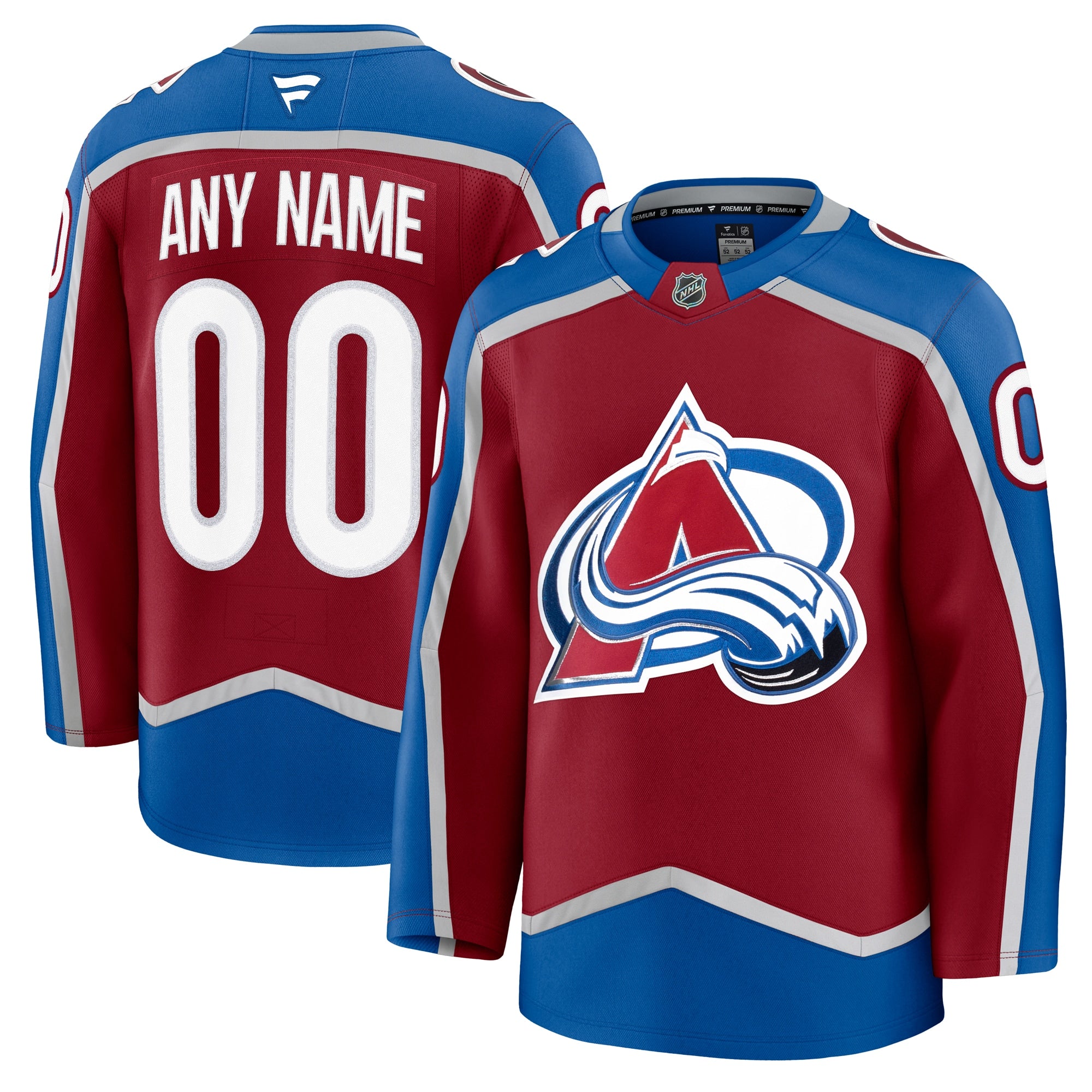 Colorado Avalanche Alternate Premium Custom Jersey - Navy/Burgundy/White - Image 9