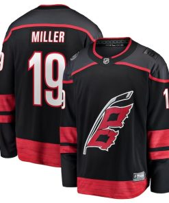 K'Andre Miller Carolina Hurricanes  Home Breakaway Jersey - Black