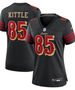 George Kittle San Francisco 49ers Nike Women's 2025 Rivalries Collection Game Jersey - Black