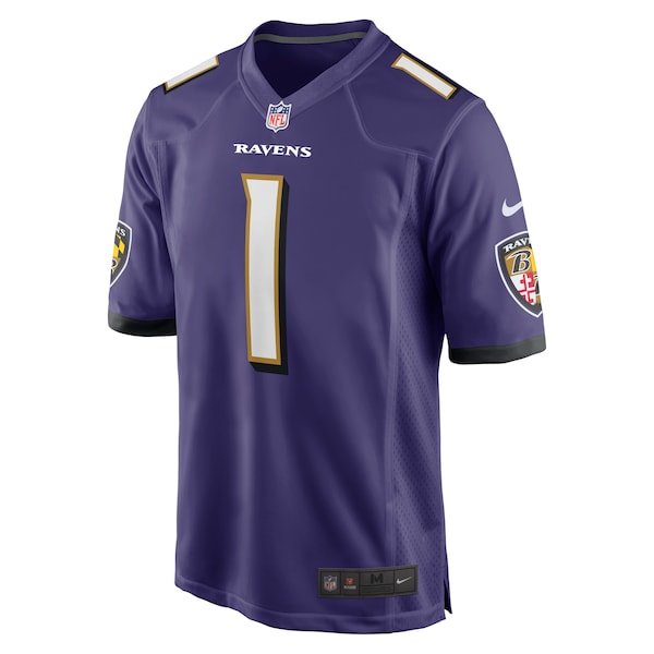 Number 1 Dad Baltimore Ravens Nike Game Jersey - Purple - Image 2