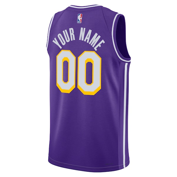 Los Angeles Lakers Jordan Brand Unisex Swingman Custom Jersey - Statement Edition - Purple - Image 3