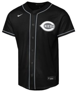 Alternative view of Elly De La Cruz Cincinnati Reds Nike  Youth Lights Out Replica Player Jersey - Black