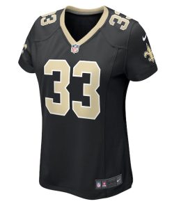Alternative view of Jordan Mims New Orleans Saints Nike Women's  Game Jersey -  Black