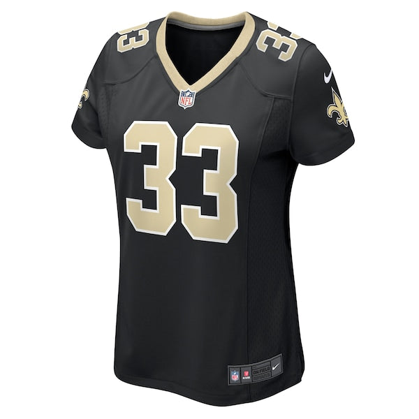 Jordan Mims New Orleans Saints Nike Women's Game Jersey - Black - Image 2