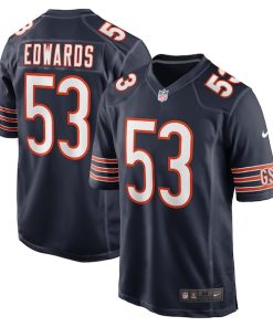 TJ Edwards Chicago Bears Nike Game Player Jersey - Navy