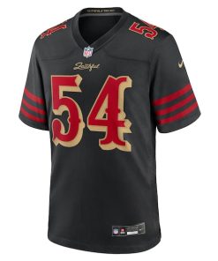 Alternative view of Fred Warner San Francisco 49ers Nike 2025 Rivalries Collection Game Jersey - Black