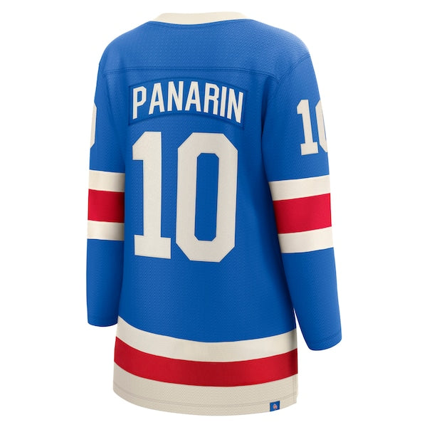 Artemi Panarin New York Rangers Women's Centennial Breakaway Jersey - Blue - Image 3