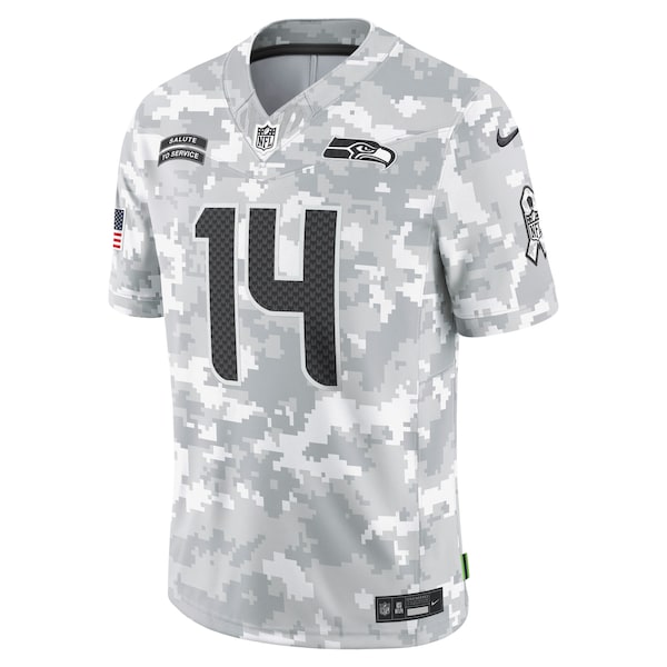 DK Metcalf Seattle Seahawks Nike 2024 Salute to Service Limited Jersey - Arctic Camo - Image 2