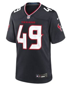 Alternative view of Tucker Addington Houston Texans Nike Team Game Jersey -  Navy