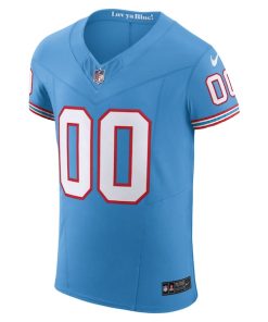 Alternative view of Tennessee Titans Nike Vapor F.U.S.E. Elite Custom Jersey - Light Blue