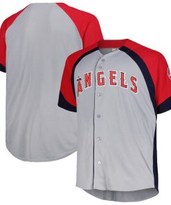 Los Angeles Angels Profile Big & Tall Colorblock Team Fashion Jersey - Gray
